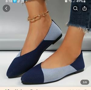 Navy color block Slip-on Shoes